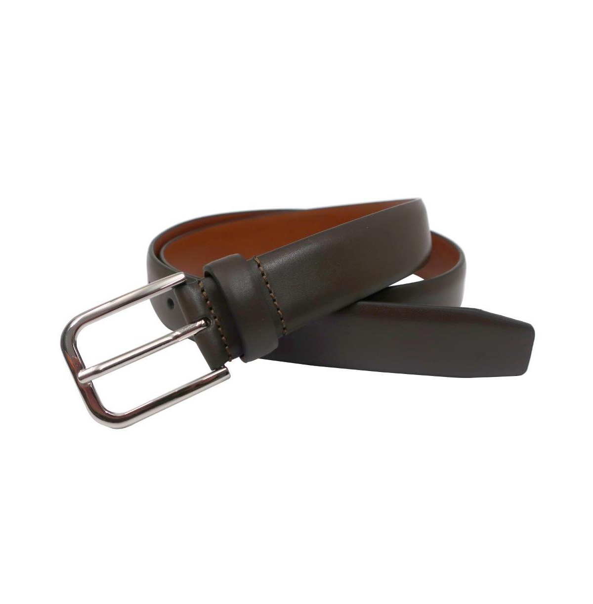 B by Brooks Brothers Smooth Calf Leather Made in Italy Belt - Brown