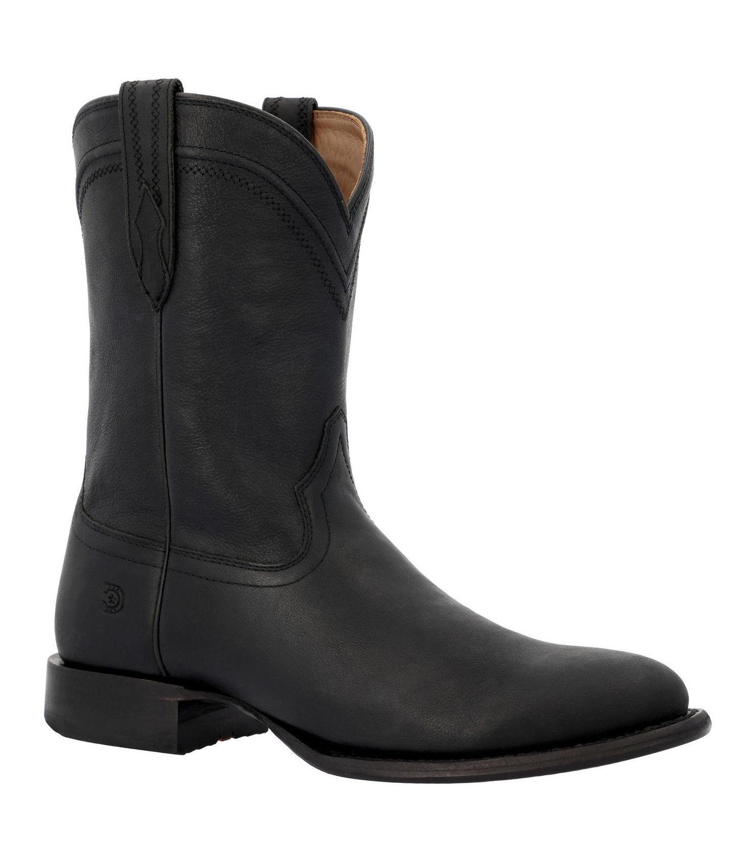 Men's Santa Fe Pull-On Round-Toe Western Boots