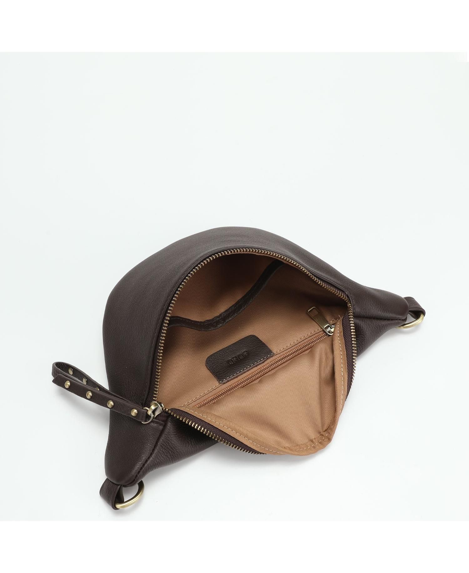 Women's Kira Pebbled Leather Cell Phone Bag Mini Crossbody Purse with Multi Compartments