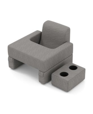 3-Piece Reading Pillow Set with Extra Large Lap Desk and Coaster Pillow