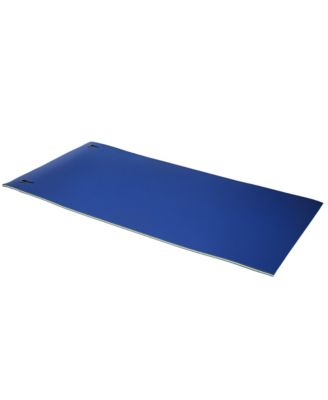 10' x 5' Floating Water Mat, 3-Layer Swimming Pool Float Ultimate Super-Sized Portable Foam Raft, Thick Water Activities Mat