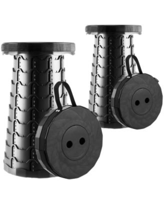 Portable Collapsible Stool Set Height Adjustable Lightweight Camping Outdoor