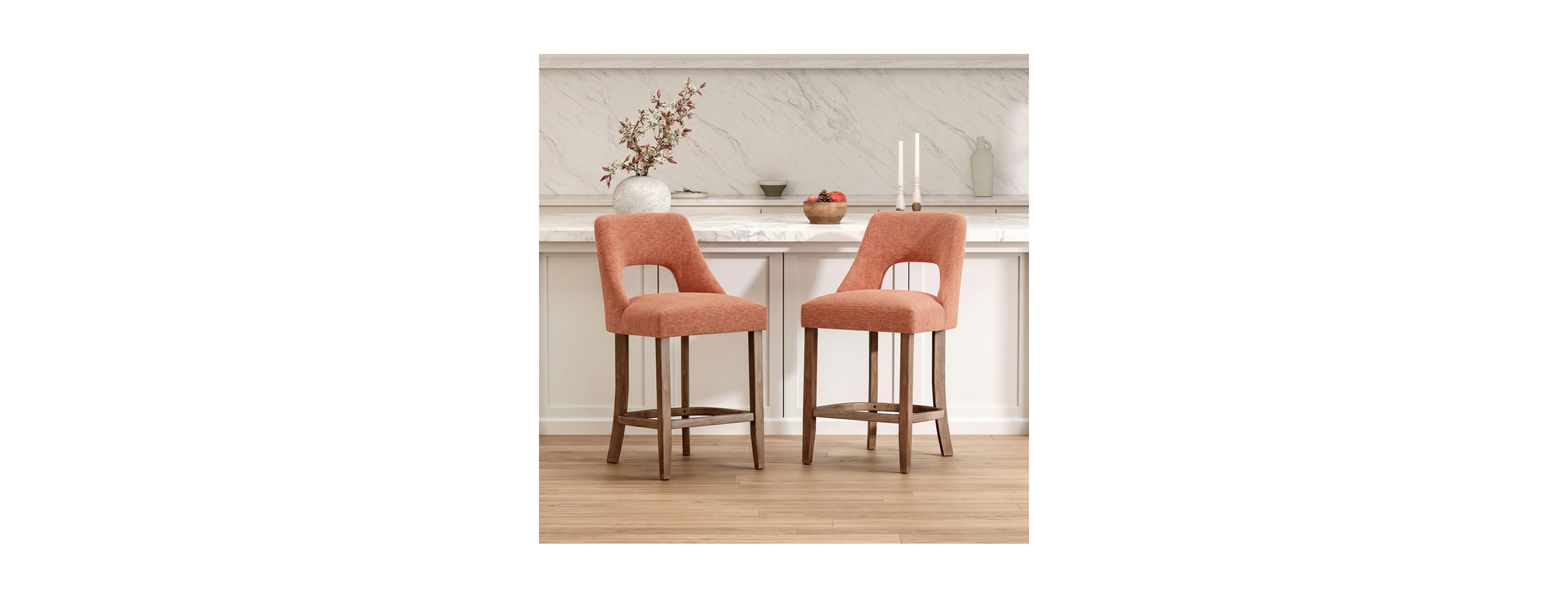 Streamdale Furniture Upholstered Counter Height Bar Stools Set of 2