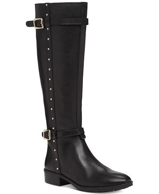 Vince Camuto Preslen Studded Riding Boots - Boots - Shoes - Macy's