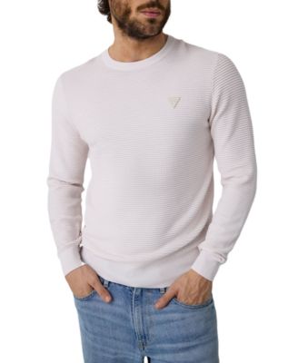 Men's Waffle Stitch Long-Sleeve Regular-Fit Sweater