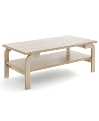 47 Inches Accent Rectangular Coffee Table for Living Room