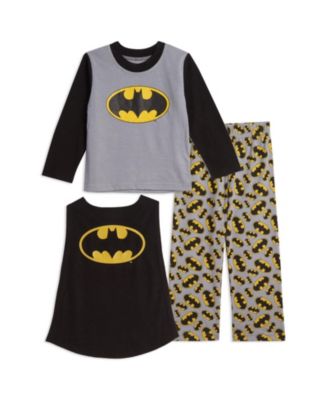 Boys' 4-20 Long-Sleeve Pajama Top, Pants and Detachable Cape, 3-Piece Set