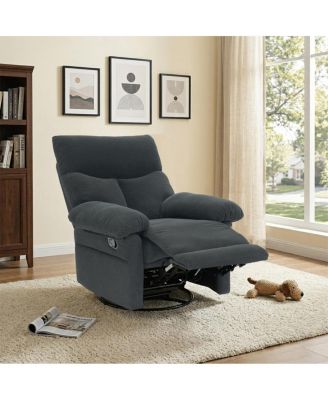 Modern Swivel Rocker Recliner Chair for Living Room and Nursery