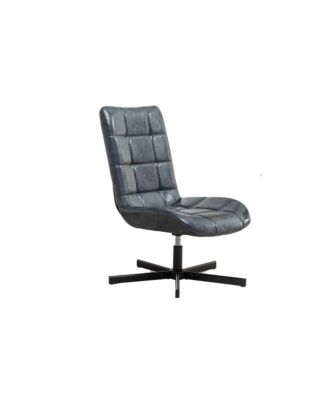 Arlena Faux Leather Tufted Swivel Accent Chair
