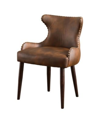 Viking Tufted Button Back barrel chair with Nailhead