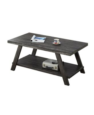 Athens Contemporary Replicated Wood Shelf Coffee Table