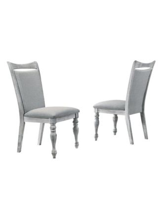 Salines Upholstered Turned Leg Dining Chairs
