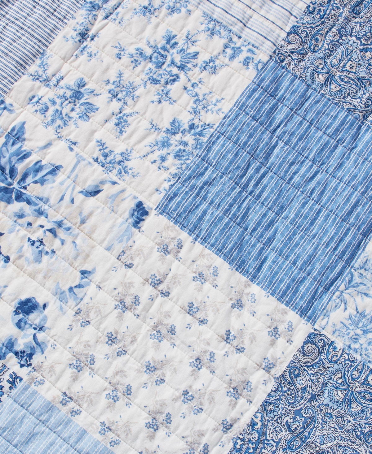 Laura Ashley Paisley Patchwork Reversible 2-Pc. Quilt Set, Twin