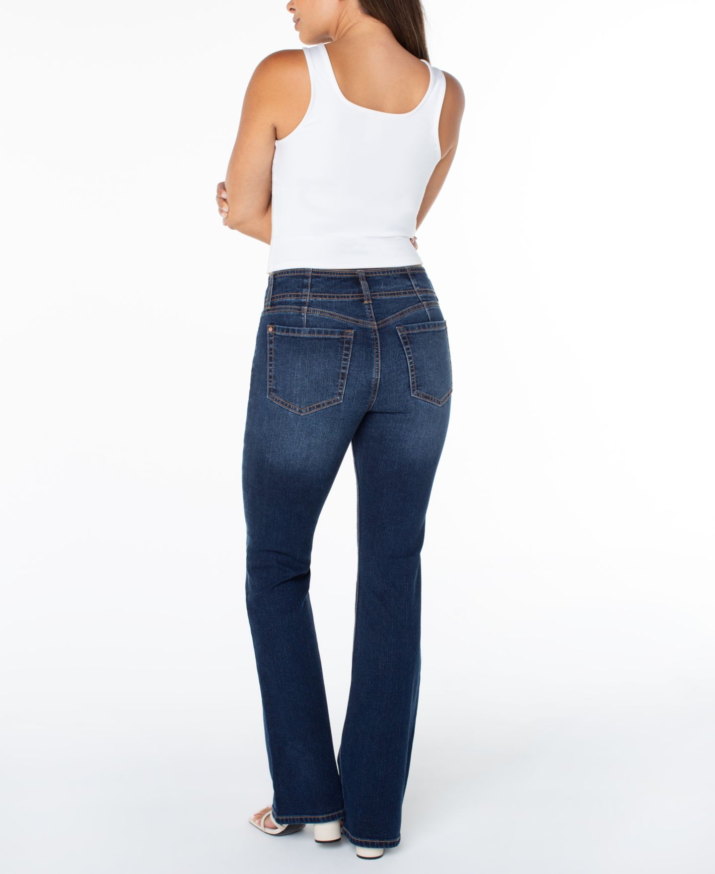 Женские джинсы Celebrity Pink Juniors' Retro Mid-Rise Bootcut Stretch, цвет: Delavan — фото 2