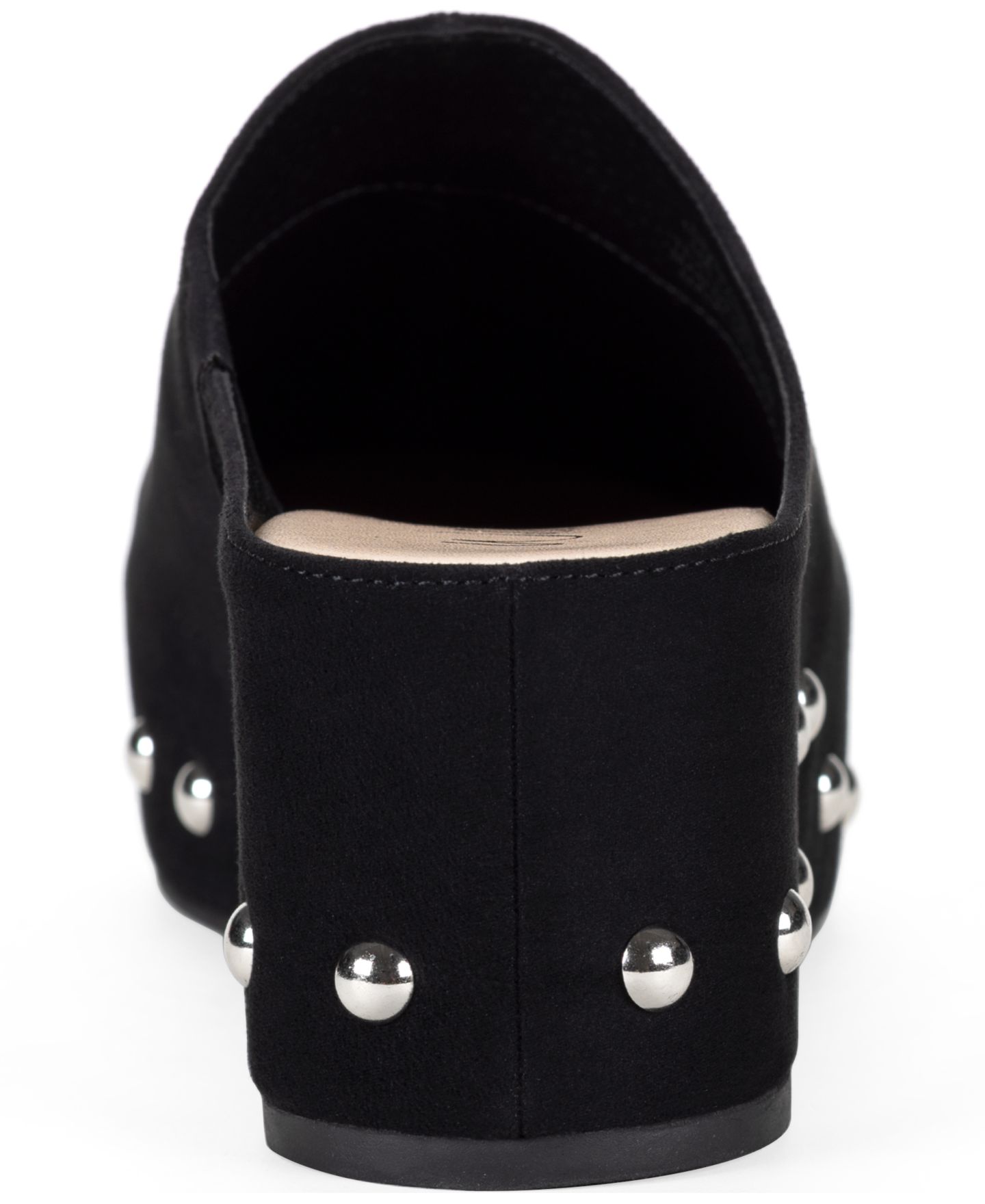 Женские сабо Wild Pair Siimone Platform Block-Heel Studded Mules, цвет: Чёрный — фото 3