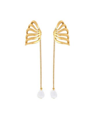 Gold-Tone Crystal Travro Drop Earrings