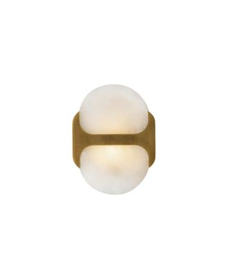 Odin 9-in Alabaster Socket Damp-Rated Wall/Vanity Light with Urban Finish
