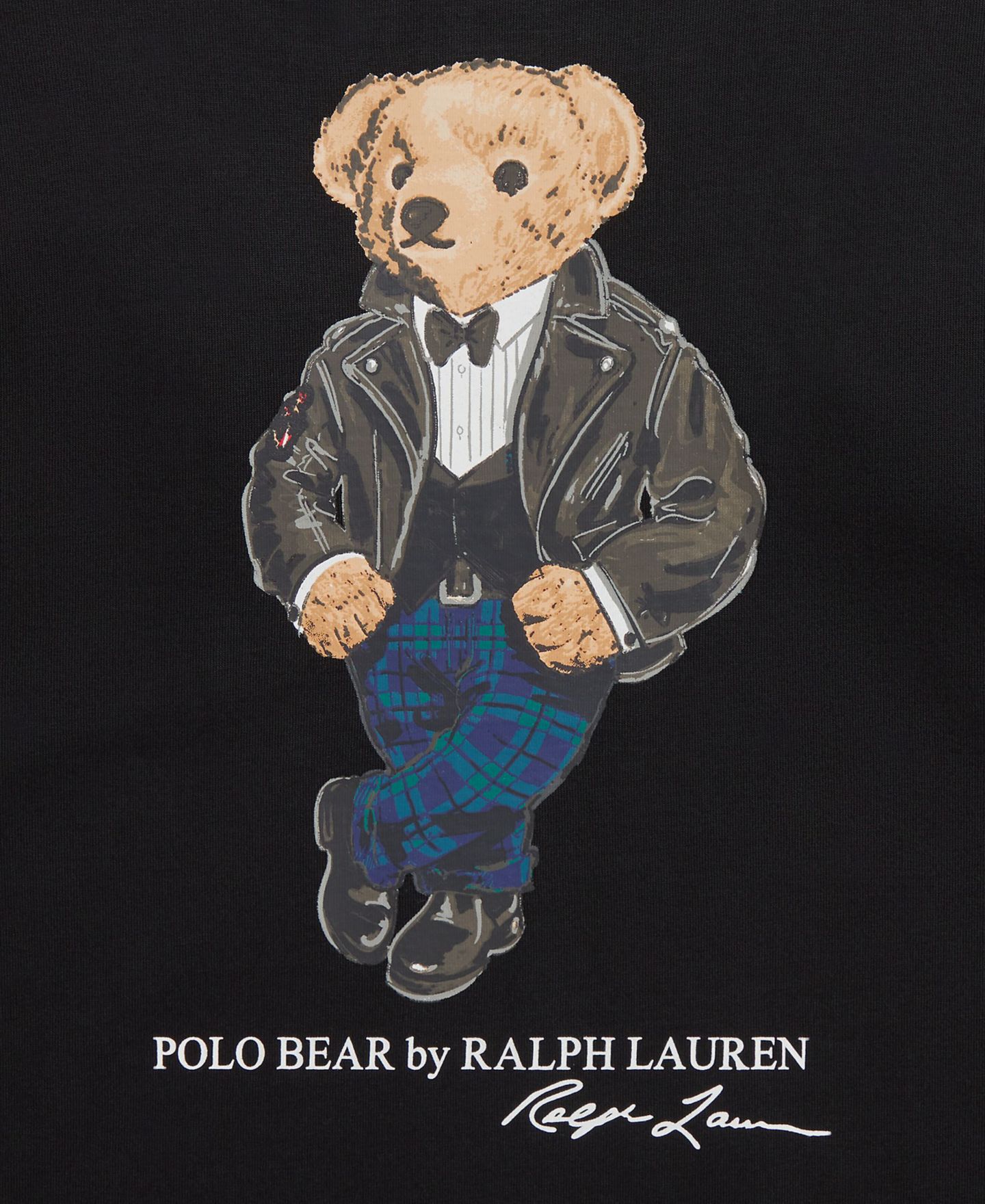 Футболка Polo Ralph Lauren Polo Bear Graphic Long-Sleeve для мальчиков, цвет: Чёрный — фото 3