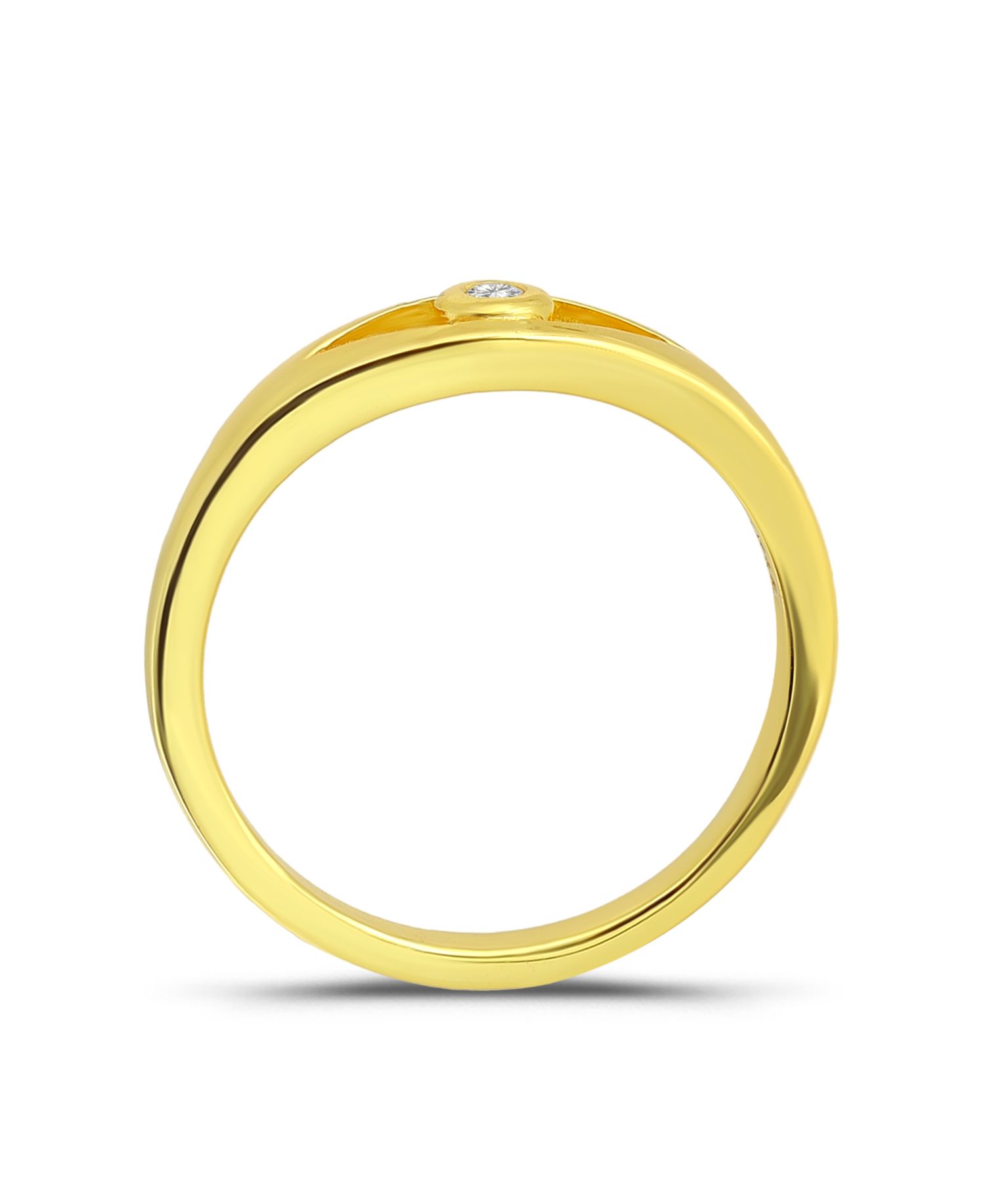 Cubic Zirconia Evil Eye Pinky Ring