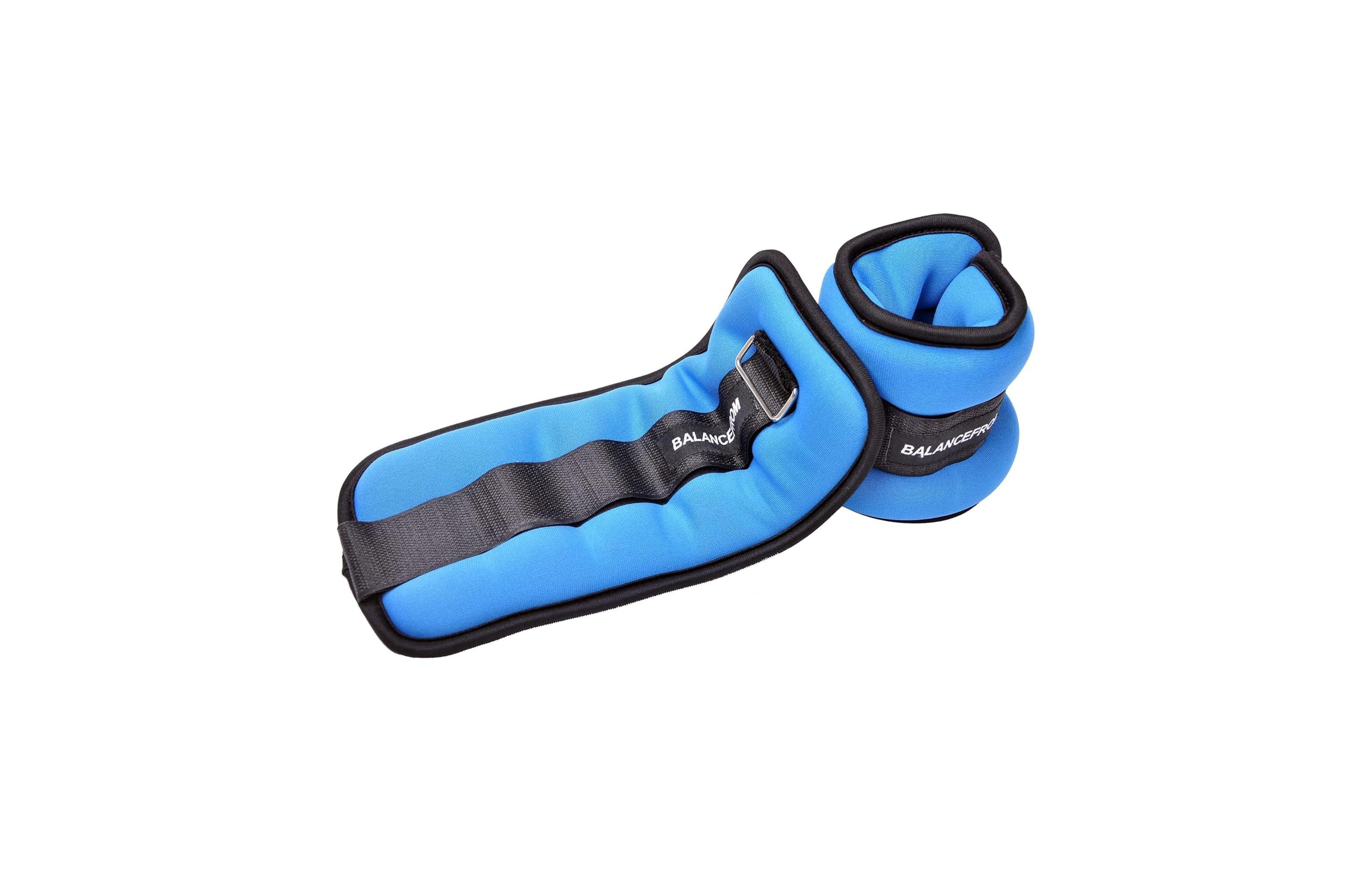 BalanceFrom Fitness Fully Adjustable Ankle, Wrist, Arm or Leg Weights, 4-lb Pair