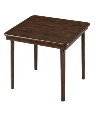 Stakmore Classic Straight Edge Wood Folding Card Table, Espresso Frame