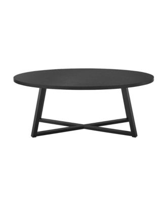 Modern Harmony Wood Oval Coffee Table