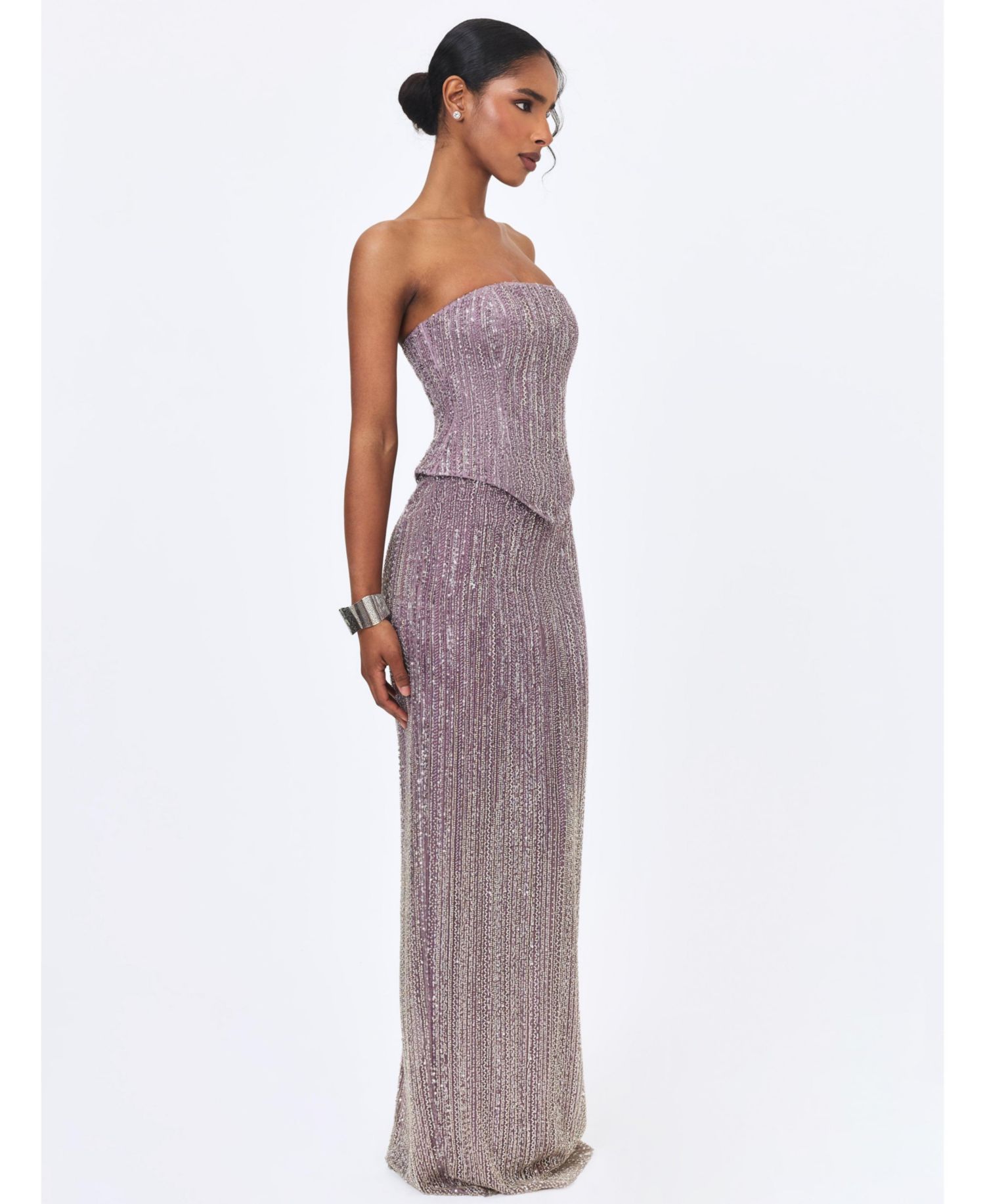 Women's Tosca Strapless Beaded Maxi Gown