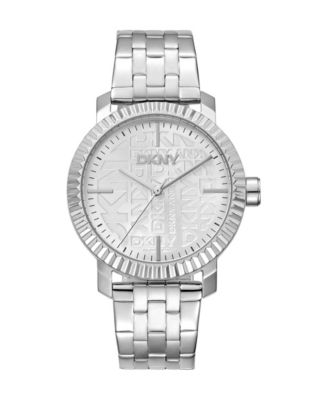 Women's Quartz Everyday Water-Resistant Silver Stainless Steel Bracelet Watch, 36 mm