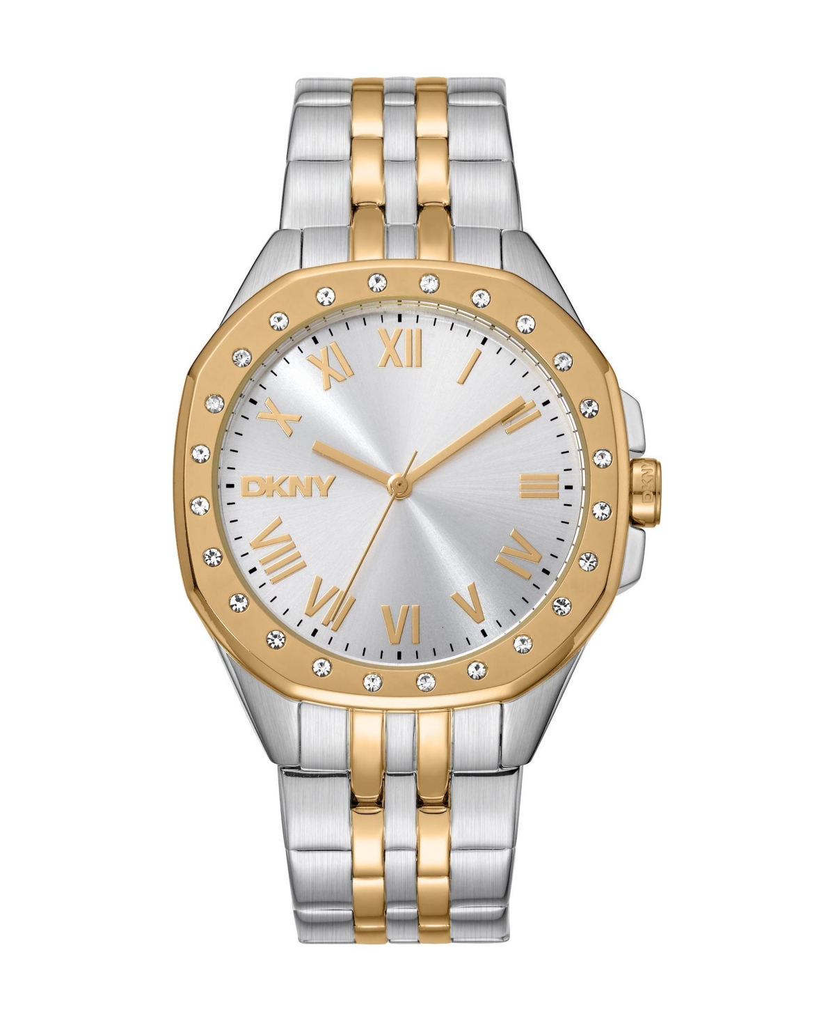 Dkny Women's Quartz Two Tone Stainless Steel Evening Bracelet Watch, 36mm