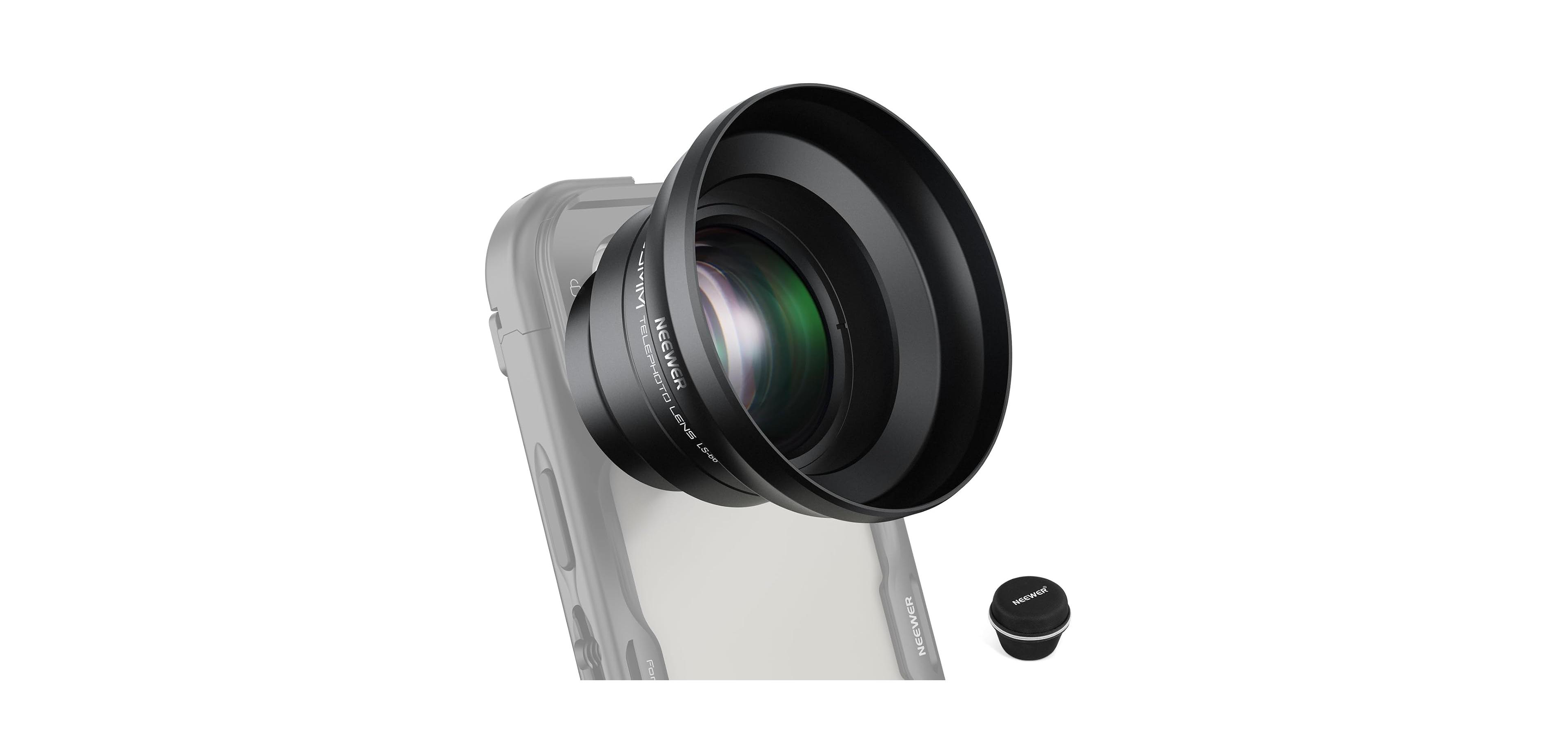 Lamicall 65mm Telephoto 1.7x Magnification Lens for Smartphones