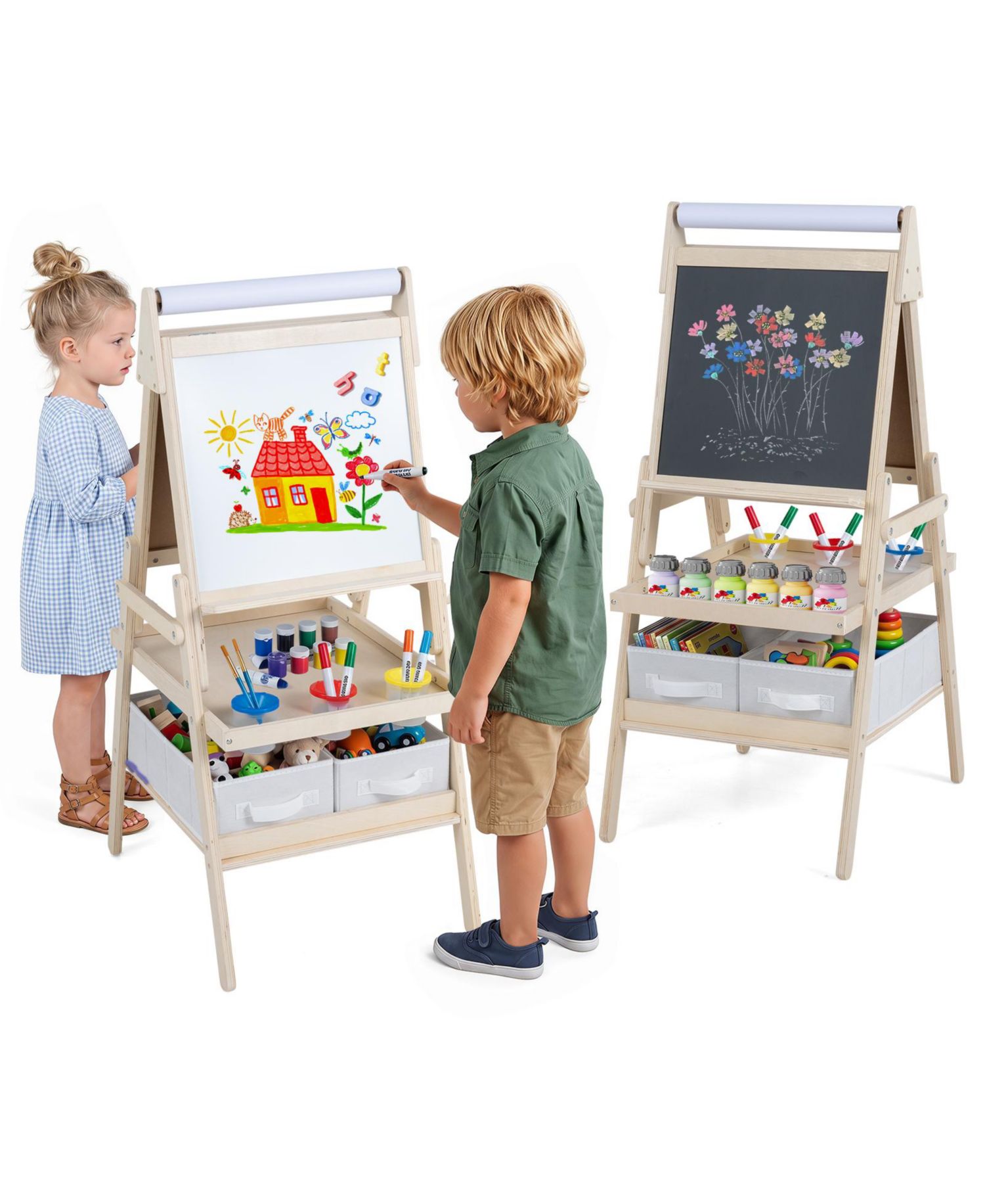 Ages 3+ Double-Sided Magnetic Easel
