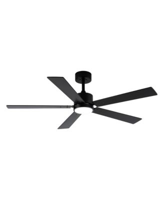 52" Modern LED Smart Ceiling Fan with Light and Remote, App Control