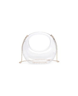 Women's Bess Transparent Top Handle Chain Strap Evening Bag