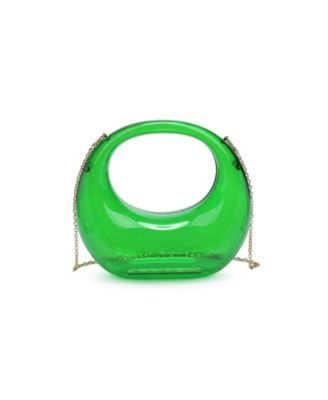 Women's Bess Transparent Top Handle Chain Strap Evening Bag