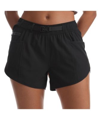 Women's Quick Dry Athletic Hiking Shorts With Liner Moisture Wicking Pockets Adjustable Waist
