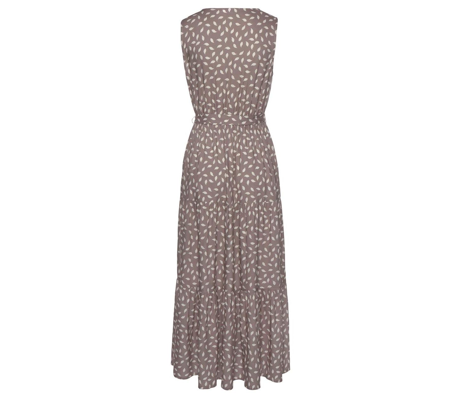 Women's Printed Tiered Elastic-Waist Maxi Dress