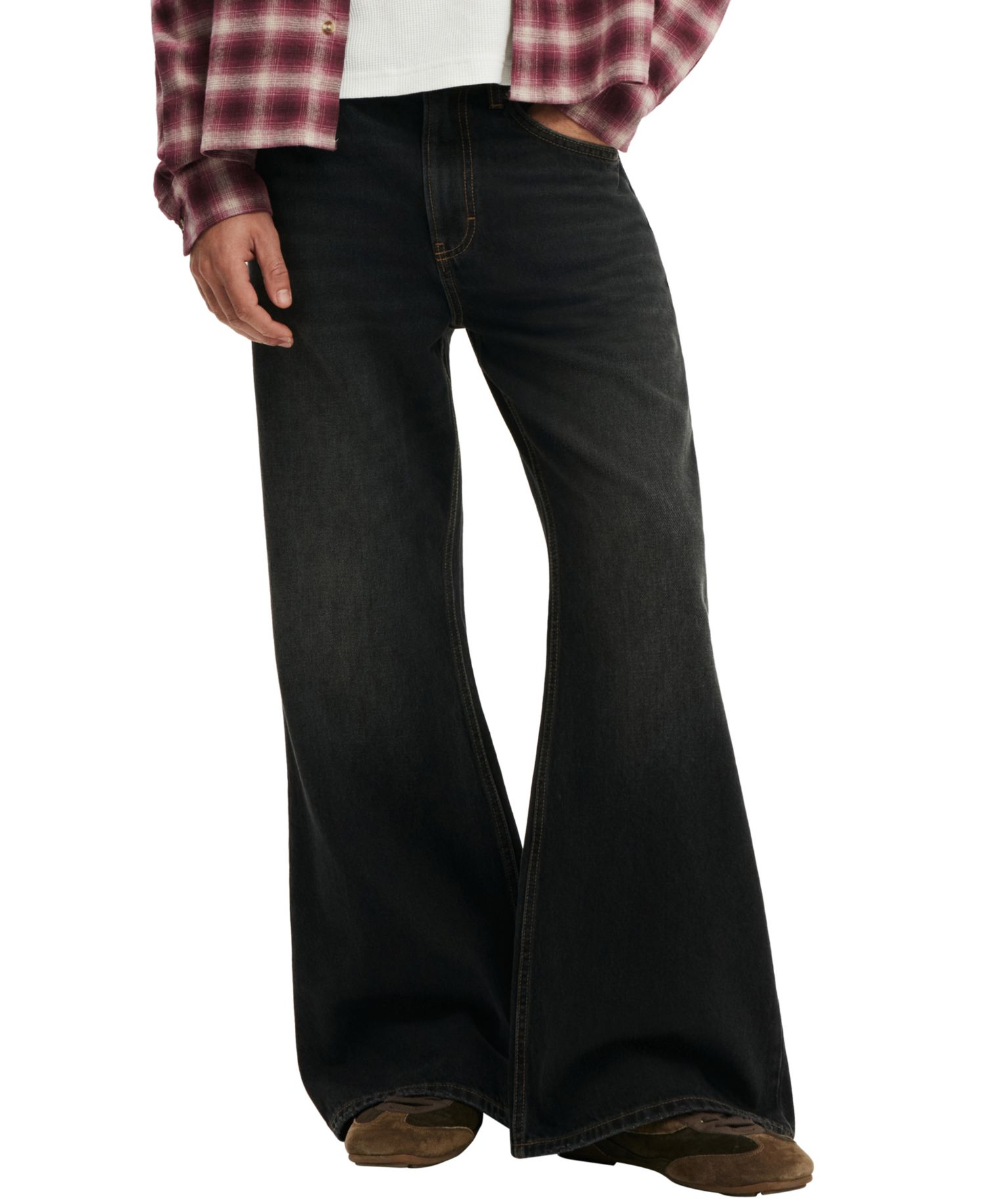 Men's Baggy Bootcut Jean Rigid Jeans