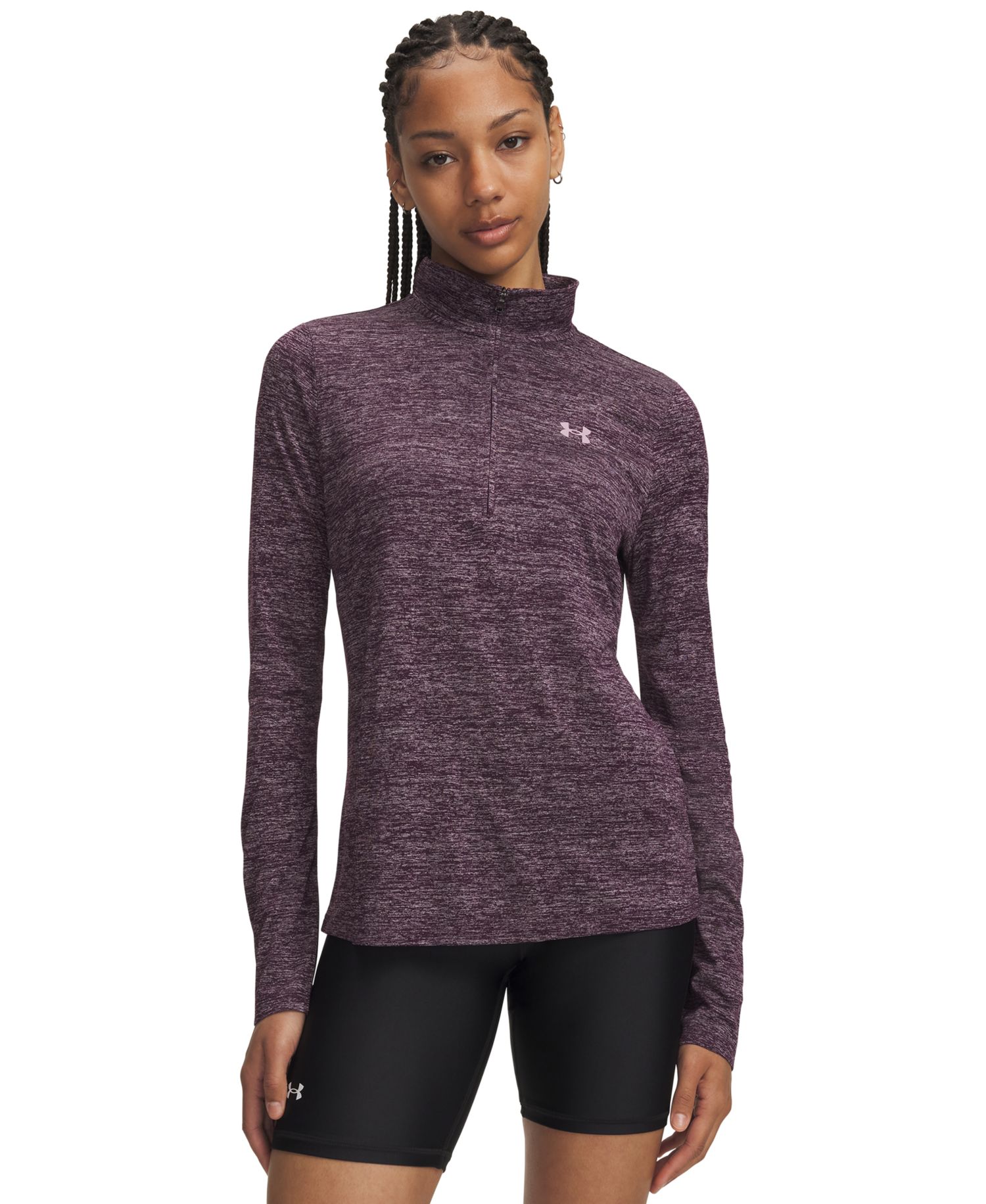 Women's Twist Tech Quarter-Zip Logo Top
