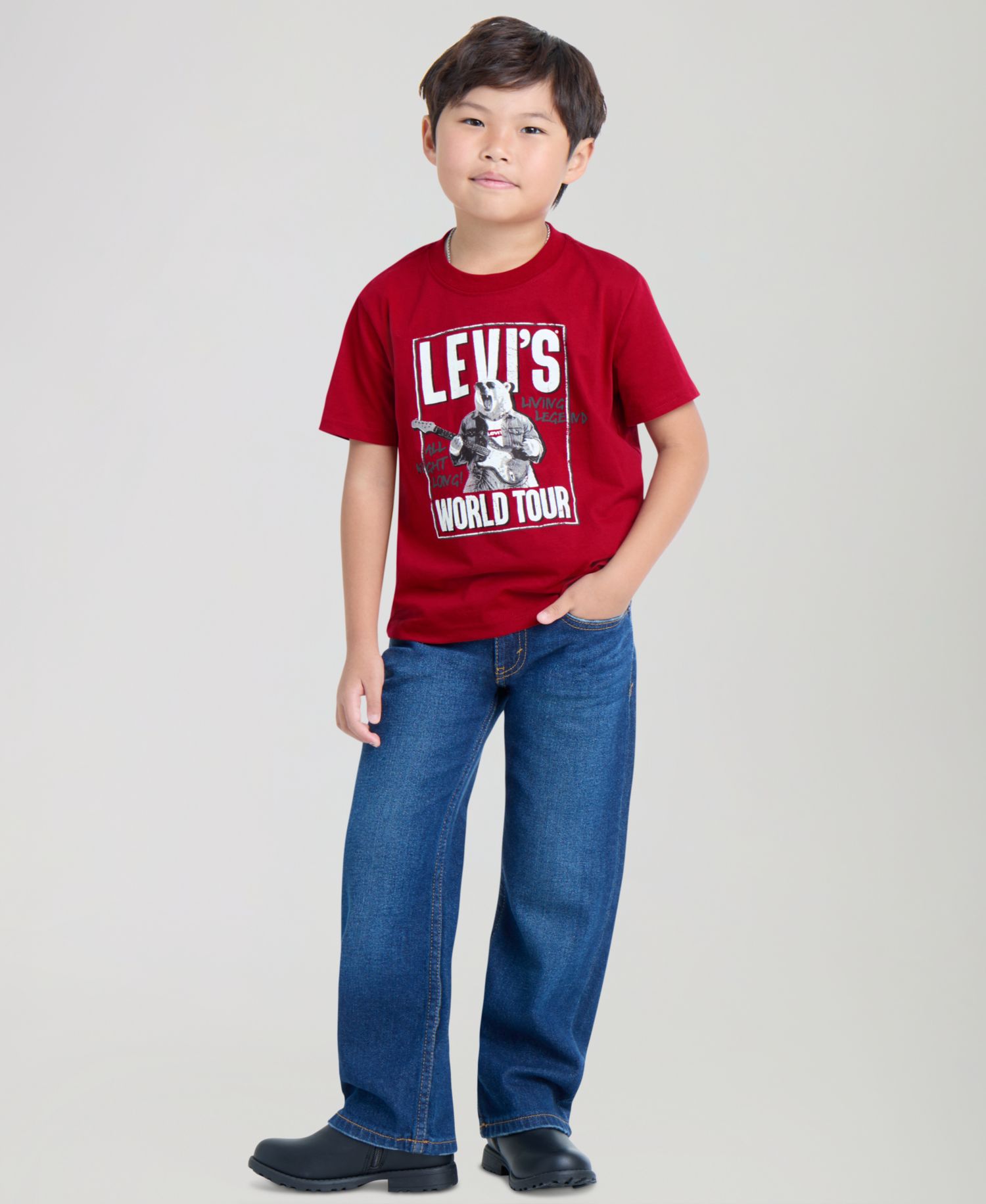 Boys' 4-7 Polar Bear Tour Graphic-Print T-Shirt