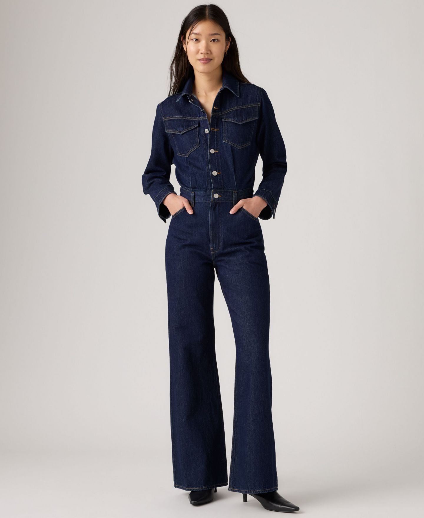 Женский комбинезон Levi's Western Long Sleeve Jumpsuit, цвет: Reign Of T — фото 2