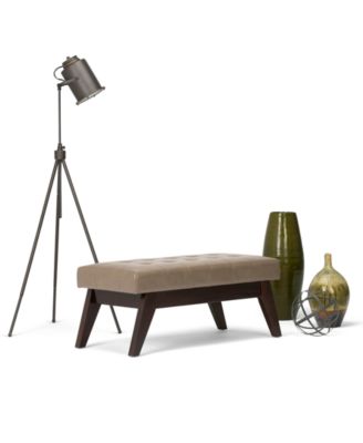 Draper Mid Century Tufted Ottoman, Direct Ship