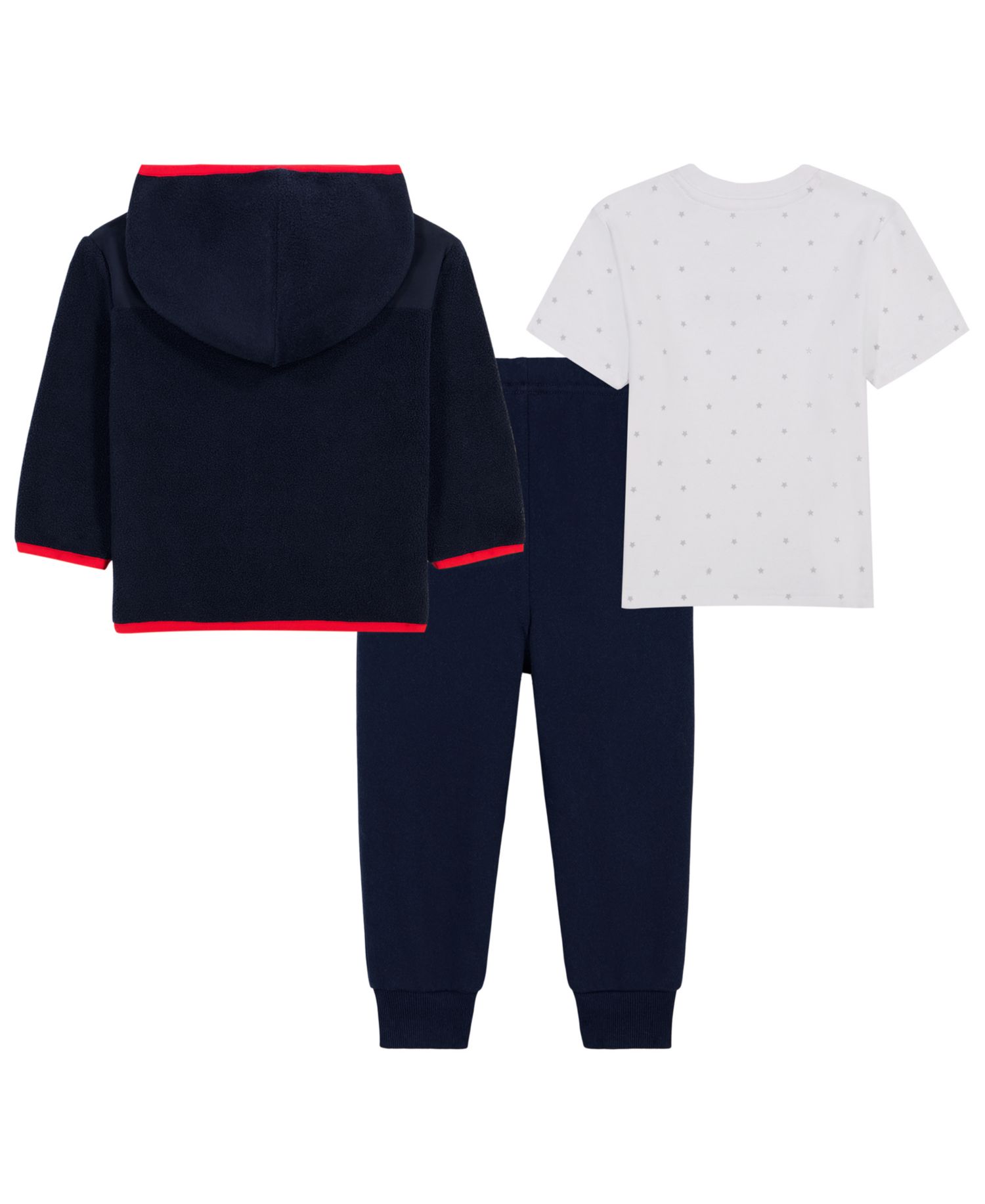 Baby Boys' Long-Sleeve Zip-Up Hooded Jacket, T-Shirt and Joggers, 3-Piece Set