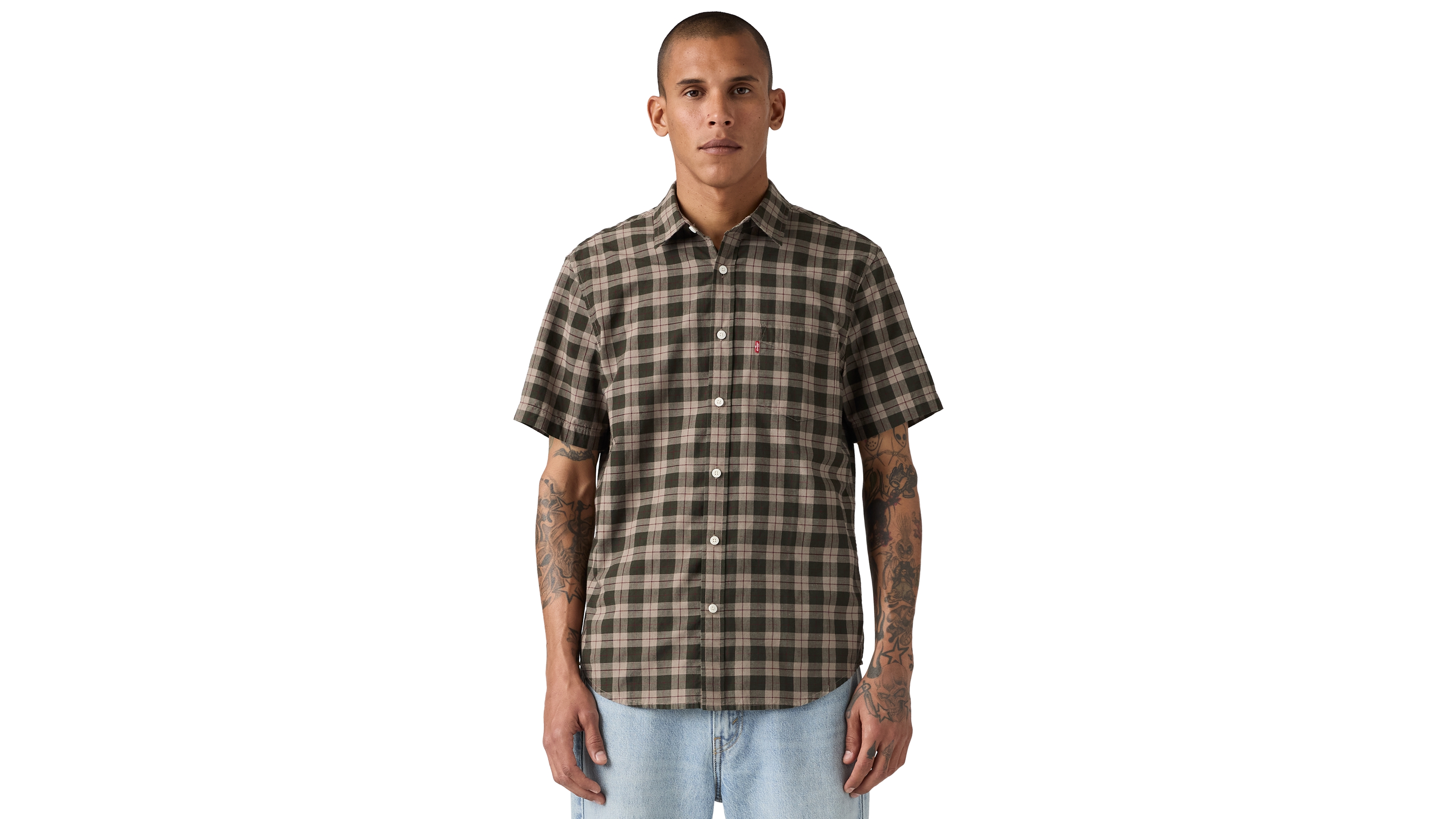 Levi's Men's Point Collar Short-Sleeve Regular-Fit Cotton Shirt