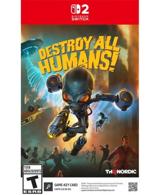 Destroy All Humans! Action/Adventure Game-Key Card Nintendo Switch 2