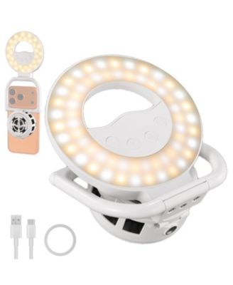 Bi-Color LED Foldable Ring Light with Phone Cooler, Compatible with MagSafe iPhone