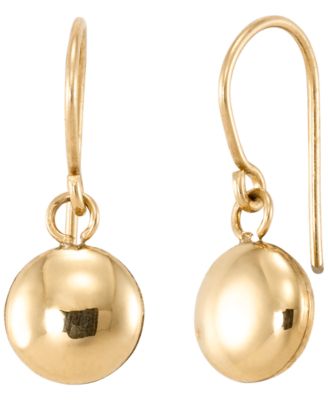 Ball Drop Earrings in 18k Yellow Gold