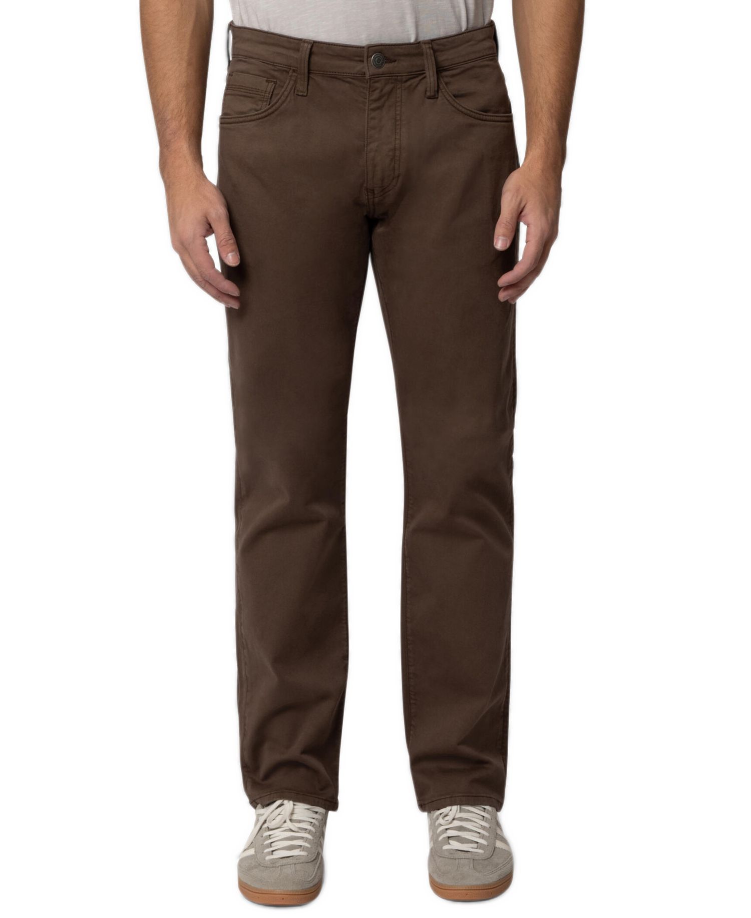 Men's Zach Straight-Leg Regular-Rise Twill Pants