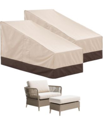 3-Piece Patio Furniture Covers Set, Waterproof Outdoor Chair and Loveseat Covers, UV Protection, Windproof Design
