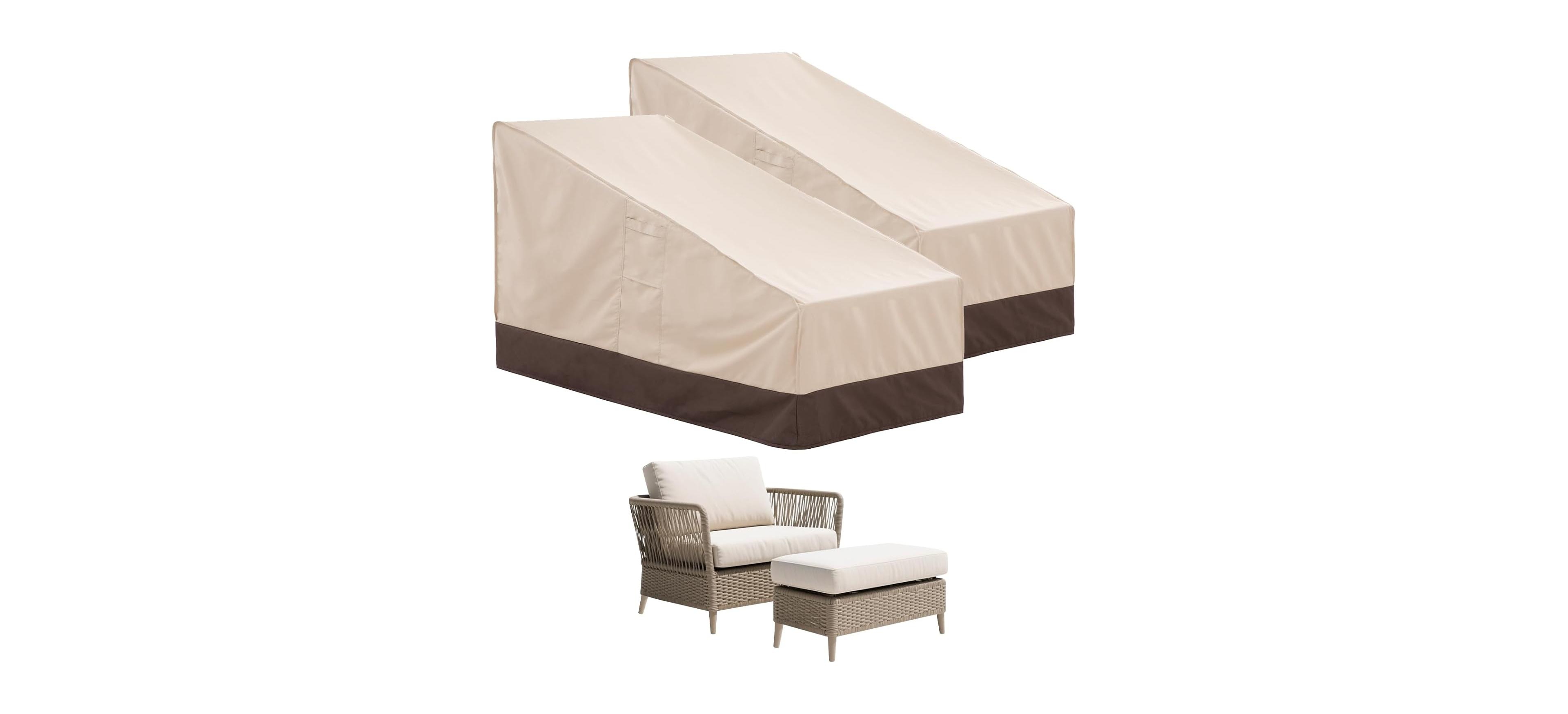 Cushry 3-Piece Patio Furniture Covers Set, Waterproof Outdoor Chair and Loveseat Covers, Uv Protection, Windproof Design