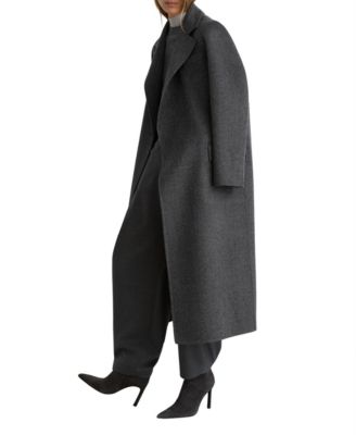 Petite Lucia Wool-Blend Long Coat